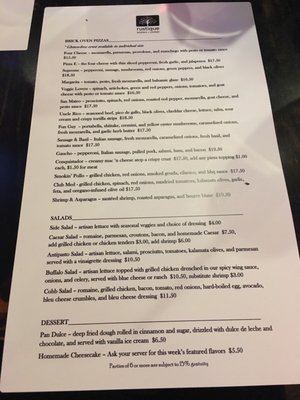 Menu photo 7 Rustique Pizzeria + Lounge Green Bay, WI Menu photo 7 Rustique Pizzeria + Lounge Green Bay, WI