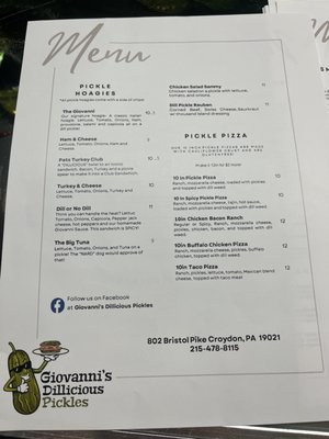 Menu photo 6 Giovanni's DILLicious Pickles Croydon, PA Menu photo 6 Giovanni's DILLicious Pickles Croydon, PA