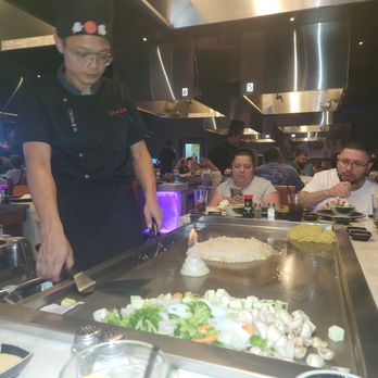 Sake Sushi Hibachi Steak House - I have no idea who the people at the end of the table are, they were seated there because we had two extra seats. Apologies for the photo. - Japanese Near Me - Prosper, Texas Sake Sushi Hibachi Steak House - I have no idea who the people at the end of the table are, they were seated there because we had two extra seats. Apologies for the photo. - Japanese Near Me - Prosper, Texas