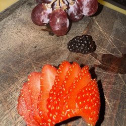 Madeline's Wine Bar - Fruit , I ate the cheese oops