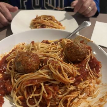 Mama Mia's - We split a small antipasto and spaghetti and extra meatballs.  So much food! And it was delicious. - Pizza Near Me - Redford, Michigan