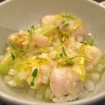 Benu - Frog legs velvet with shiga rice, yellow chive, celtuce "Tastes like chicken!" - Asian Fusion Near Me - San Francisco, California Benu - Frog legs velvet with shiga rice, yellow chive, celtuce "Tastes like chicken!" - Asian Fusion Near Me - San Francisco, California