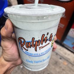 Ralph's Famous Italian Ices - Half cookie craze & half Vanilla graham crack shake