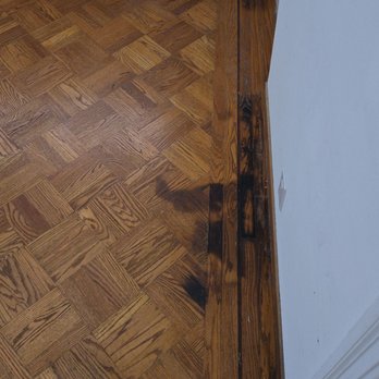 Polo Hardwood Floors - Moisture damaged dark spots - Flooring Near Me - Oakland, California Polo Hardwood Floors - Moisture damaged dark spots - Flooring Near Me - Oakland, California