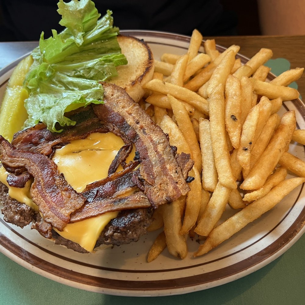 Village Cafe - Bacon cheeseburger and fries - Diners Near Me - Arkport, New York Village Cafe - Bacon cheeseburger and fries - Diners Near Me - Arkport, New York