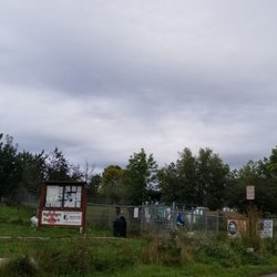Rotary Park - Dog park, the advertising is ... meh. Not sure I like that, it's aesthetically unappealing, but I kinda get it, it's a community/city park.