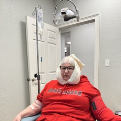 Thomas J. Boland, M.D., D.M.D - My wife after her procedure