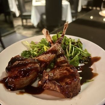 Morton's The Steakhouse - Morton's Petite Lamb Chops (2) with Arugula Salad. - Steakhouses Near Me - Honolulu, Hawaii Morton's The Steakhouse - Morton's Petite Lamb Chops (2) with Arugula Salad. - Steakhouses Near Me - Honolulu, Hawaii