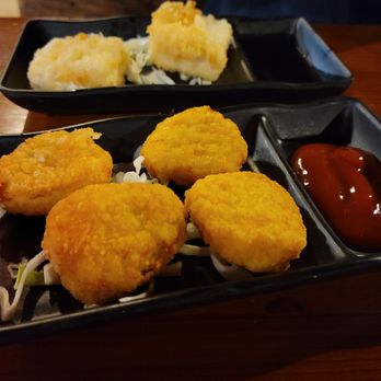 Edo Japan - Chicken nuggets, likely from the super market. - Japanese Near Me - Houston, Texas Edo Japan - Chicken nuggets, likely from the super market. - Japanese Near Me - Houston, Texas