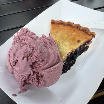 Blueberry Pie and Raspberry Ice Cream