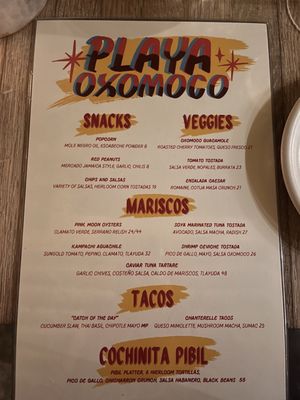 Menu photo 4 Oxomoco Brooklyn, NY