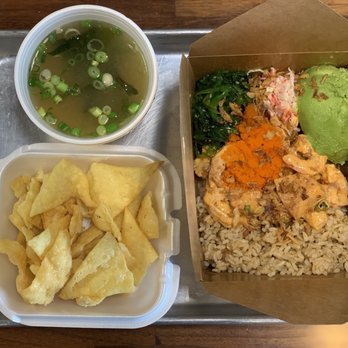 Hokee Poke - Regular Poke Bowl (~$14) + Miso Soup (free with Yelp check-in). - Seafood Near Me - Elk Grove, California Hokee Poke - Regular Poke Bowl (~$14) + Miso Soup (free with Yelp check-in). - Seafood Near Me - Elk Grove, California