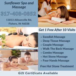 Sunflower Spa and Massage - Walk-in & Appointment Welcome
