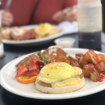 Stacks Pancake House - The spam eggs Benedict and captain Mac French toast - Breakfast & Brunch Near Me - Irvine, California Stacks Pancake House - The spam eggs Benedict and captain Mac French toast - Breakfast & Brunch Near Me - Irvine, California