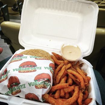 Vurger Guyz - The Smokey Sunset Vurger with Sweet Potato Fries - Food Trucks Near Me - Los Angeles, California