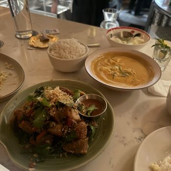 Fish Cheeks - Coconut Crab Curry + pork belly chili garlic - Seafood Near Me - New York, New York Fish Cheeks - Coconut Crab Curry + pork belly chili garlic - Seafood Near Me - New York, New York