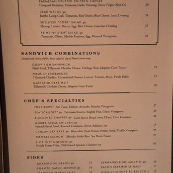 Ocean Prime - Menu - Seafood Near Me - Tampa, Florida