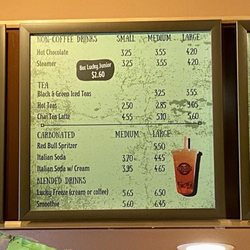 Lucky Perk Coffee - Menu as of June 2024
