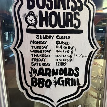 Arnolds BAR-B-QUE & Grill - Hours of operation - Barbeque Near Me - Memphis, Tennessee