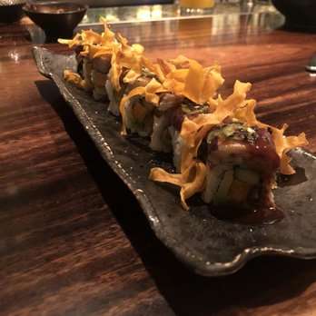 Ruka - BBQ Eggplant Sushi great options for vegans like myself ! So good ! - Sushi Bars Near Me - Boston, Massachusetts