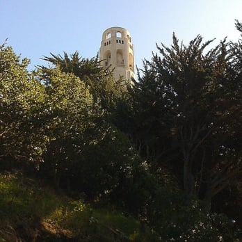 Coit Tower - View from the pathway in Pioneer Park - Landmarks & Historical Buildings Near Me - San Francisco, California Coit Tower - View from the pathway in Pioneer Park - Landmarks & Historical Buildings Near Me - San Francisco, California