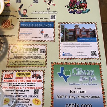 Mariachi's Mexican Restaurant - Cool tables! - Mexican Near Me - Brenham, Texas