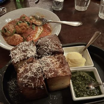 Tosca Cafe - House made Focaccia & Meatballs - Italian Near Me - San Francisco, California