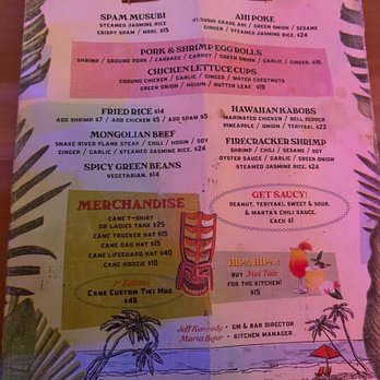 Cane Tiki Room - Menu - Tiki Bars Near Me - Paso Robles, California Cane Tiki Room - Menu - Tiki Bars Near Me - Paso Robles, California