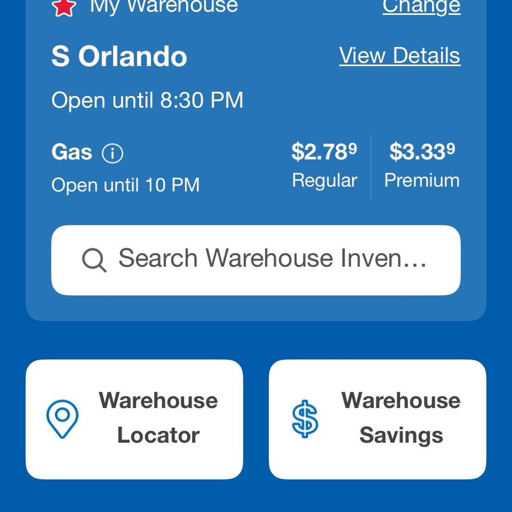 Costco Wholesale - Warehouse tools is a new feature that lets you see the gas price (not guaranteed) but also do searches and other self service options. - Wholesale Stores Near Me - Orlando, Florida Costco Wholesale - Warehouse tools is a new feature that lets you see the gas price (not guaranteed) but also do searches and other self service options. - Wholesale Stores Near Me - Orlando, Florida