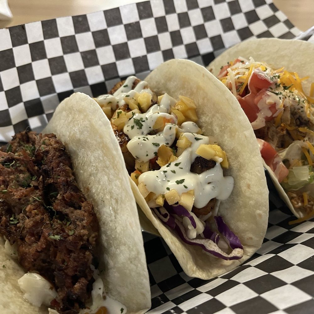 Point Break Cafe - Brisket taco Chicken taco Grilled shrimp taco - American Near Me - Chesapeake, Virginia Point Break Cafe - Brisket taco Chicken taco Grilled shrimp taco - American Near Me - Chesapeake, Virginia