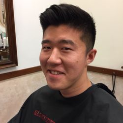 Hair Anarchy - David loving his blow styled hair cut ~