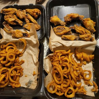 It's Just Wings - two trays of fried food - Chicken Wings Near Me - Dallas, Texas