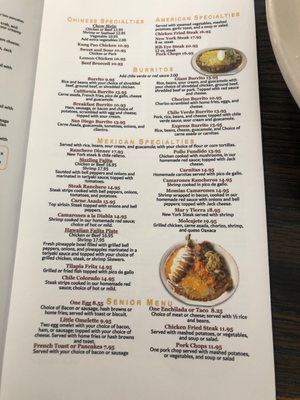Menu photo 3 Lucio's Quincy, CA