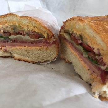 Lou's Cafe - Italian on soft roll. Ham, salami and mortadella with all the fixings. Jalapeño spread was spicey! Definitely recommend. - Breakfast & Brunch Near Me - San Francisco, California Lou's Cafe - Italian on soft roll. Ham, salami and mortadella with all the fixings. Jalapeño spread was spicey! Definitely recommend. - Breakfast & Brunch Near Me - San Francisco, California