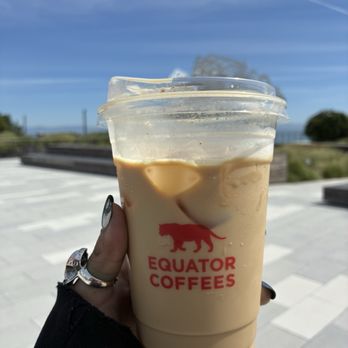Equator Coffees - Iced Caramelized Banana Latte - Coffee & Tea Near Me - Burlingame, California