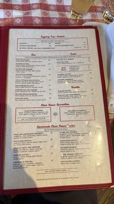 Menu photo 2 The Old Clam House San Francisco, CA Menu photo 2 The Old Clam House San Francisco, CA