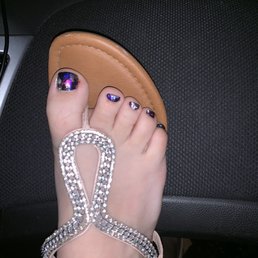 Pedicure with foil