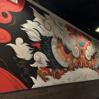 Ding’s Kitchen - Dragon wall - Chinese Near Me - Newton, Massachusetts