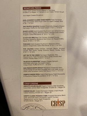 Menu photo 8 Underground Hall Houston, TX