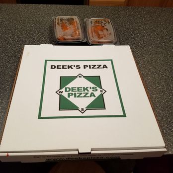 Deek's Pizza - xxl box..  ohhh, it's suspenseful - Pizza Near Me - West Fargo, North Dakota