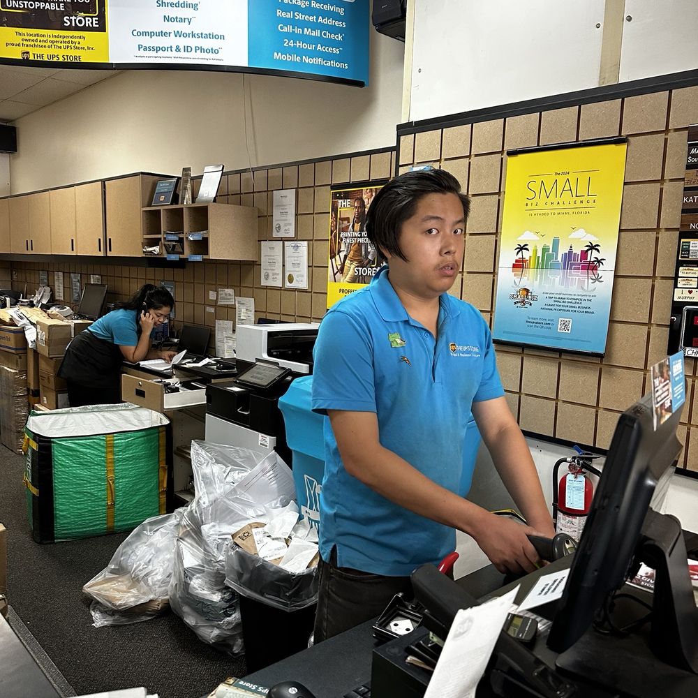 Warning this UPS Store is rude and will nickel & dime you!!! Just ask Brian in the picture. Warning this UPS Store is rude and will nickel & dime you!!! Just ask Brian in the picture.