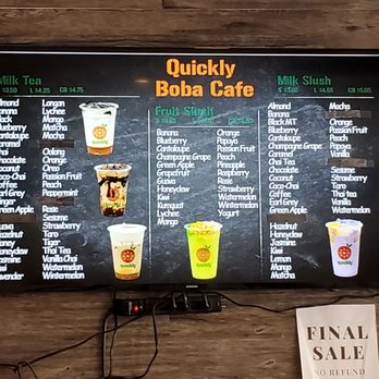 Quickly Boba Cafe USF - Coffee & Tea Near Me - Tampa Bay, Florida