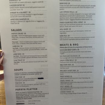 Bhan Mae Vane - Menu (11/12/23) - Thai Near Me - Alameda, California