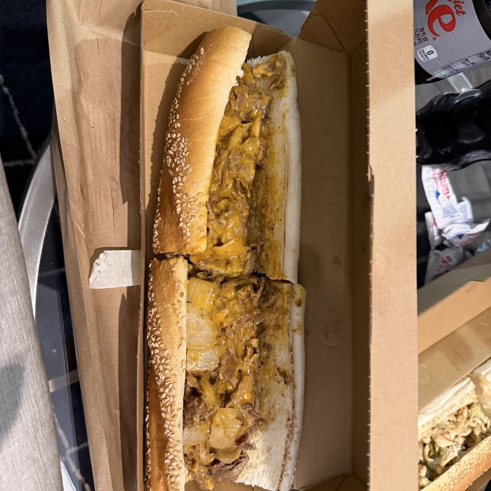 Carla's Pizzeria - Cheese steak with onions and whiz - Pizza Near Me - Wayne, Pennsylvania