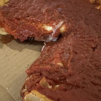 Third Coast Pizza - Inside the deep dish pepperoni pizza - Pizza Near Me - Lenexa, Kansas