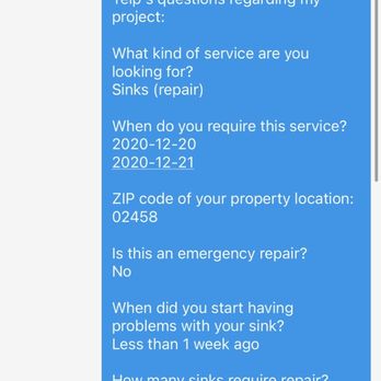 Mr Fix-It Plumbing - Service says: sink (repair) - Plumbing Near Me - Brookline, Massachusetts