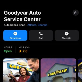 Goodyear Auto Service - Thanks for the apology call, I guess? - Tires Near Me - Atlanta, Georgia Goodyear Auto Service - Thanks for the apology call, I guess? - Tires Near Me - Atlanta, Georgia
