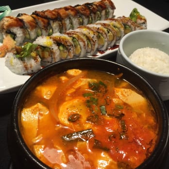 Sushi Kuni - Korean Spicy soup with seafood and tofu. Yum yum yum - Japanese Near Me - Grand Rapids, Michigan