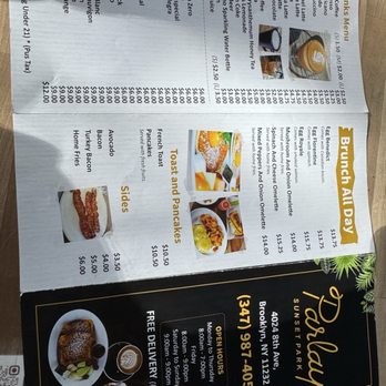 Parlay - menu - New American Near Me - Sunset Park, New York