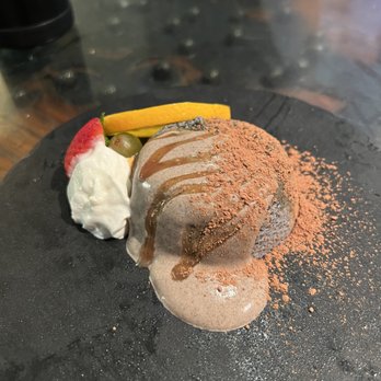 Kingyo - black sesame panna cotta - Japanese Near Me - Vancouver, British Columbia Kingyo - black sesame panna cotta - Japanese Near Me - Vancouver, British Columbia